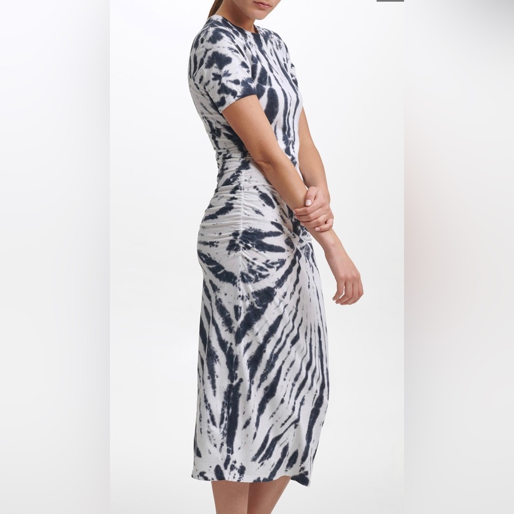 (244)NWT DKNY Sport - Ruched Dress - Small - Picture 2 of 4
